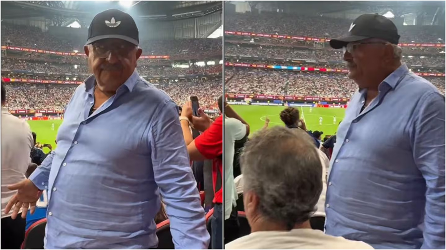 Grabaron a un dirigente de AFA yéndose de la cancha cuando la Selección perdía 2-0 contra Egipto: cuál fue su explicación